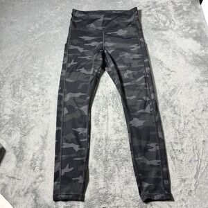 Athleta Ultimate Stash Pocket 7/8 Tight Black Camo Leggings Womens Size Small‎